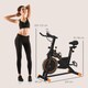 image 5 of HOMCOM Exercise Bike Indoor Cycling with LCD Display, Heart Rate Sensor