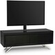 image 5 of MDA Designs TUCANA 1200 HYBRID Black TV Cabinet BeamThru Remote-Friendly Doors up to 60" Flat Screen TVs with Mounting Arm Black