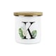 image 1 of Green & Gold Letter K Large Storage Canister | White | Letter K