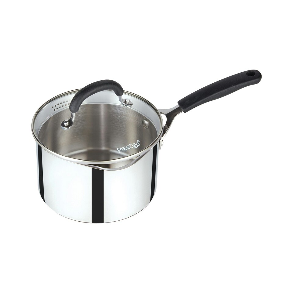 image 1 of Prestige Made to Last Saucepan with Double Sided Straining Lids - 18 cm / 1.9 L