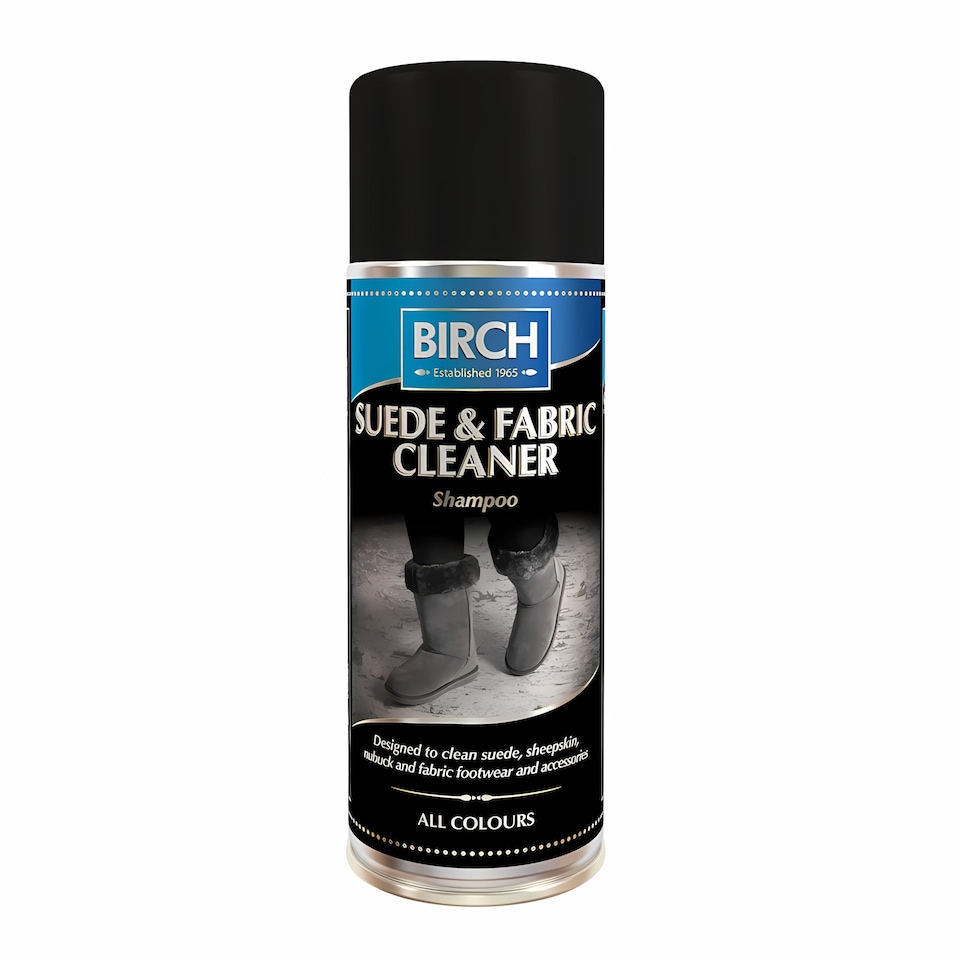 image 1 of BIRCH Suede & Fabric Foam Cleaner - Aerosol for Delicate Materials 200ml | Clear
