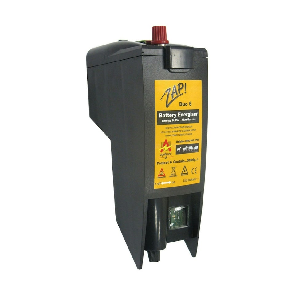 Agrifence Duo 6 Energiser (H4709) (UK Plug) - Black - One Size