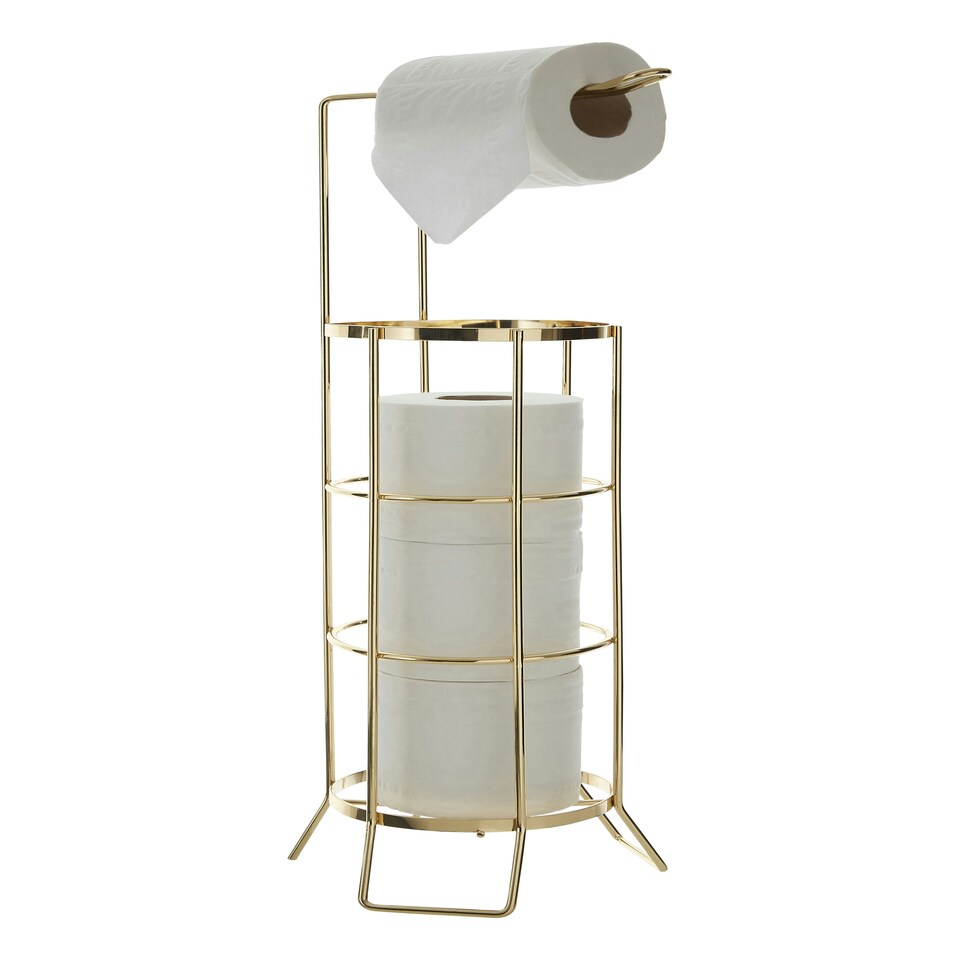 image 1 of Linnea Gold Toilet Roll Holder