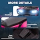 image 7 of HOMCOM 12V Electric Car for Kids, Battery Powered Quad Bike, Ride-On ATV Car with Forward, Reverse Functions, Music, LED Lights, for Ages 3-5 Years - Pink