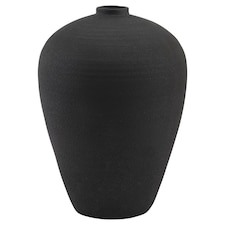 Tall Astral Vase - Ceramic - L40 x W40 x H57 cm - Matt Black | Black