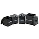 image 6 of Oypla 5 Piece Black Kitchen Canister Storage Tin Set Bread Biscuits Tea Sugar Coffee Black