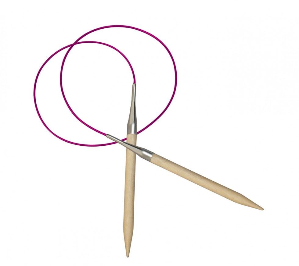 Knit Pro Basix Beech Wood Circular Needles 6.5mm x 150cm for Knitting