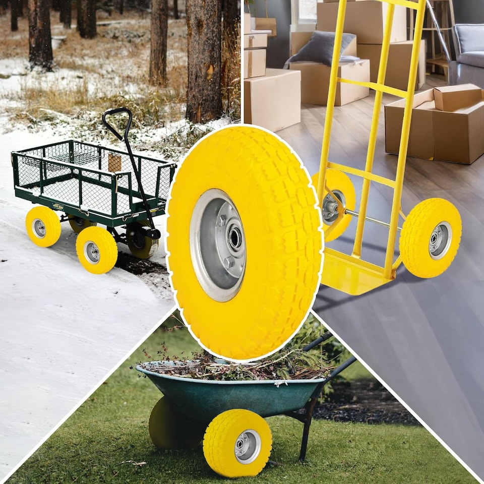 image 1 of 10' Pneumatic Sack Truck Trolley Wheel Barrow Tyre Trolley Replacement