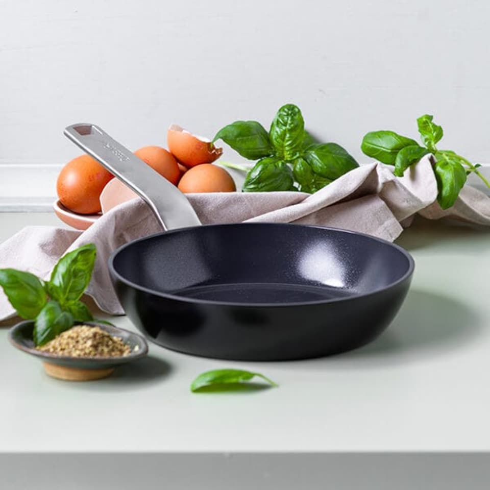 image 1 of GreenPan Evolution 24cm Frypan Black