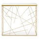 image 1 of Interiors By Premier Sleek Champagne Gold Finish Console Table With Mirror Top, Sturdy  Hallway Table, Decorative Surface Table Gold