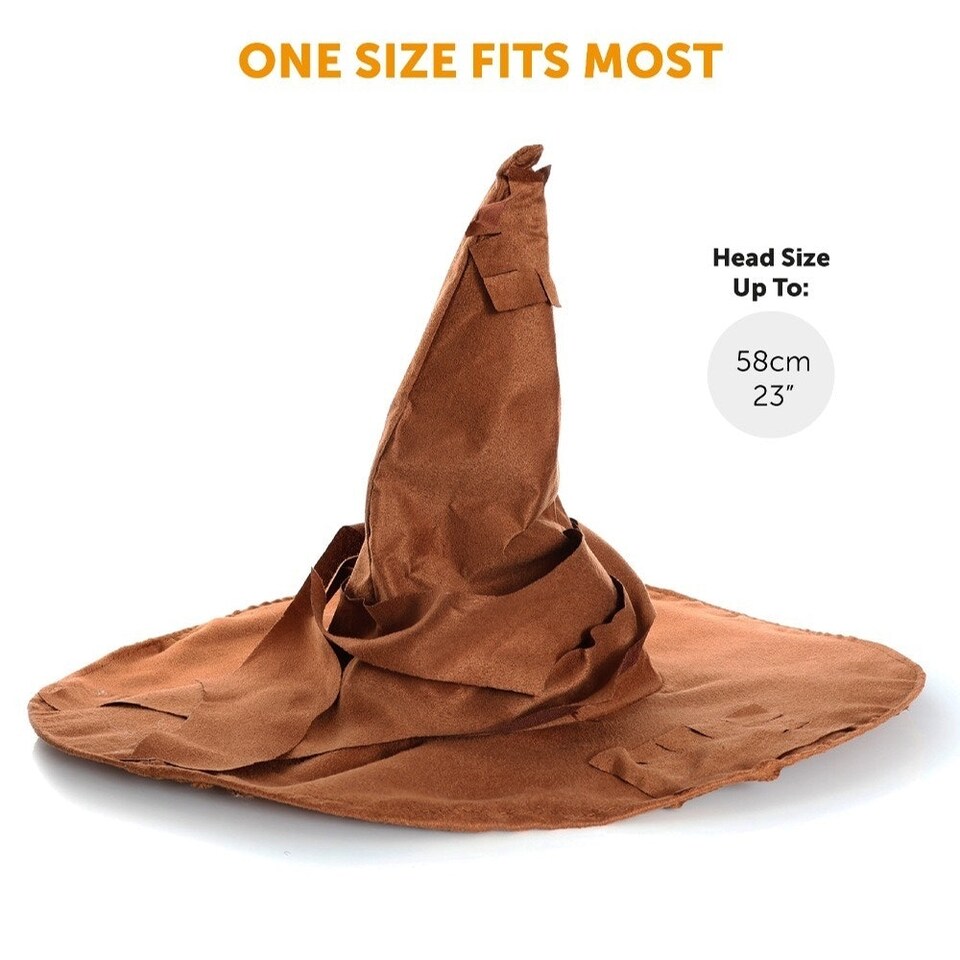 image 1 of Brown Wizard Hat – Magical Fancy Dress Accessory Brown | One Size