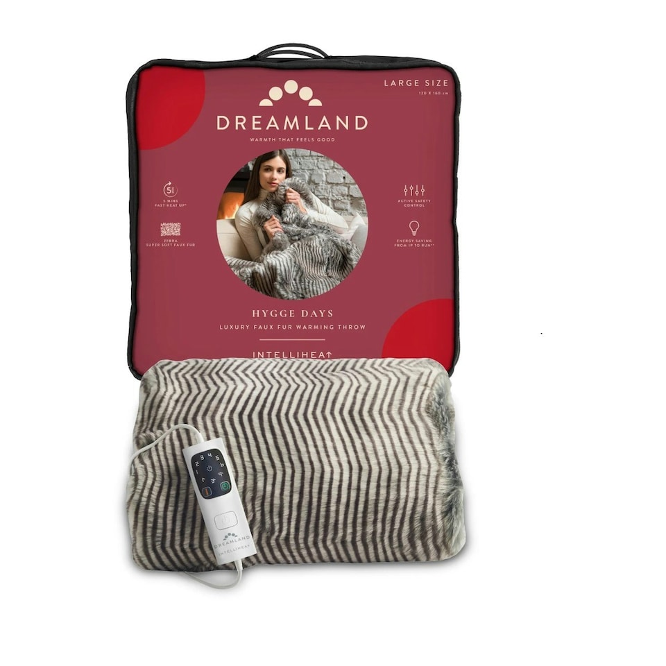 Dreamland HyggeDays FauxFur Throw-Zebra 160X120