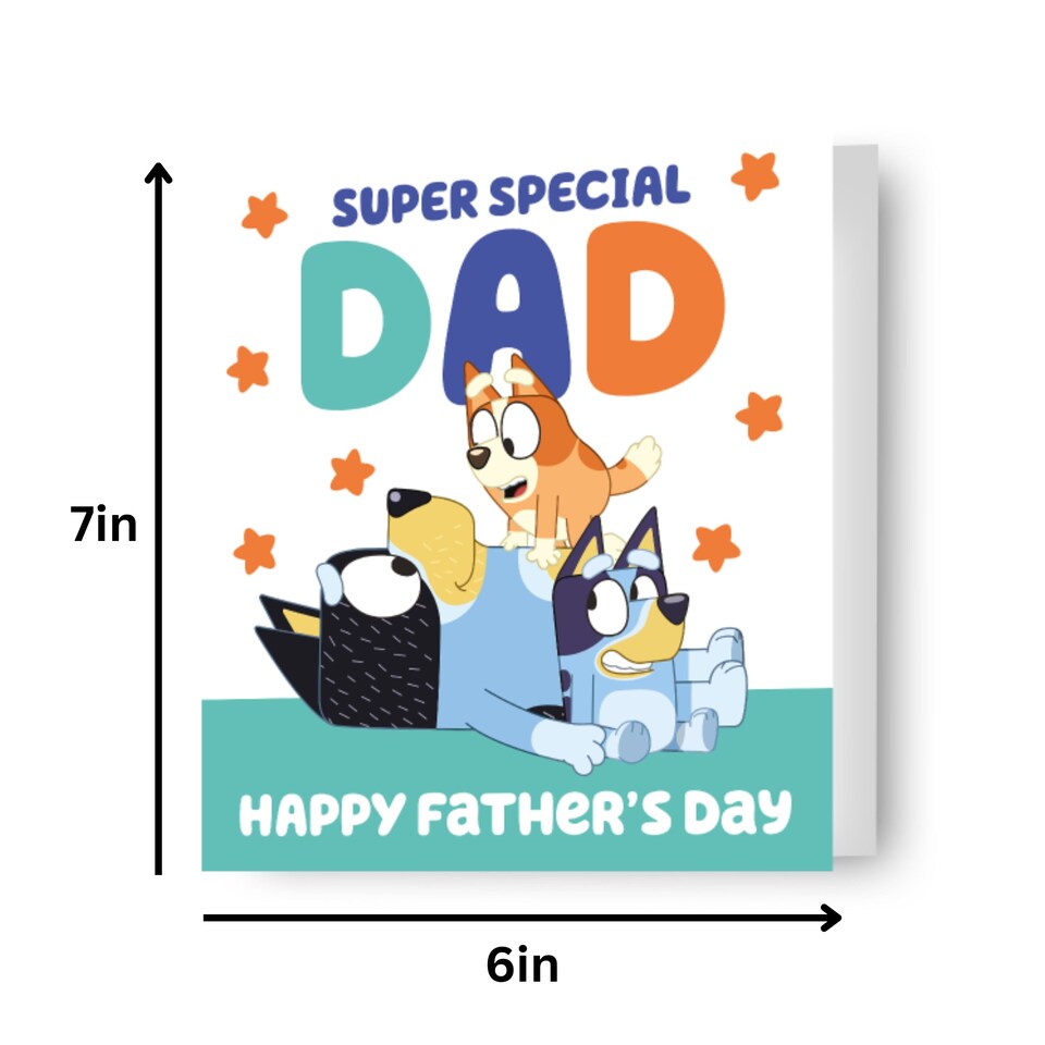 image 1 of Bluey Dad Father's Day Card