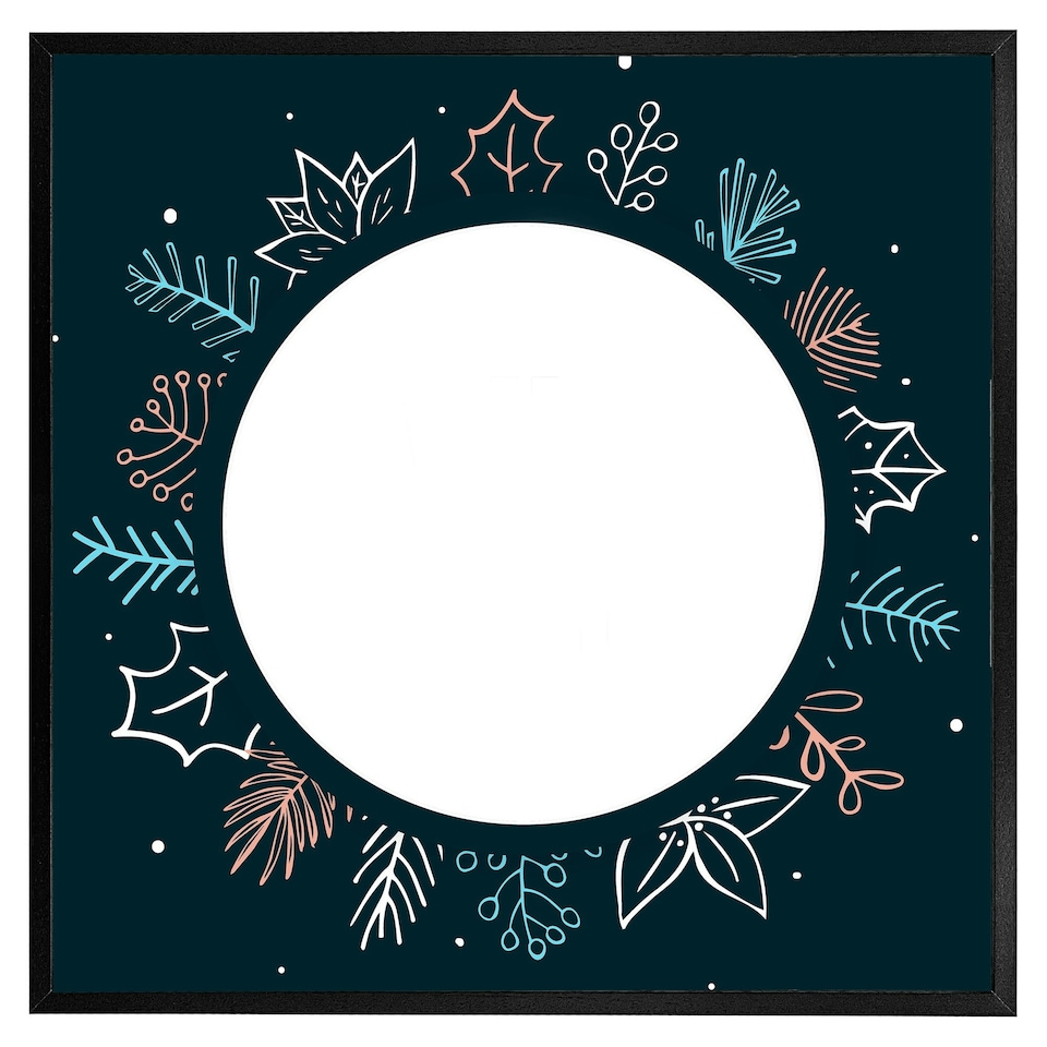 image 1 of Winter flowers (Picture Frame) White | M