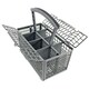 image 1 of SPARES2GO Cutlery Basket Cage Lid & Removable Handle compatible with Bush Dishwasher (235 x 242 x 130mm)