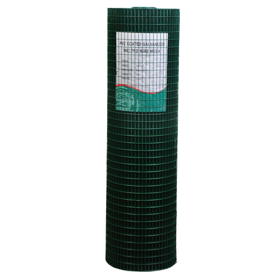 image 1 of PVC Coated Welded Wire Mesh Chicken Poultry Aviary Fence Run Hutch Pet Rabbit