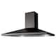 image 1 of SIA CHL90BL 90cm Black Pyramid Chimney Cooker Hood Kitchen Extractor Fan
