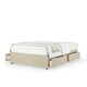 image 1 of Memory Maestro Memory Foam Cream Naples Velvet 4 Drawer Divan Set Small Double