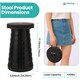 image 2 of Trimming Shop Portable Folding Stool, Telescopic Collapsible Stool