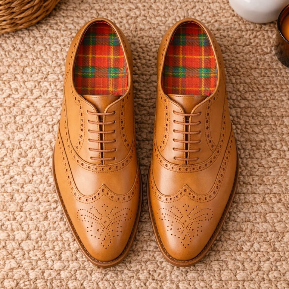image 1 of BIRCH Mens Tartan Foam Insoles - Cushioning Shoe Inserts