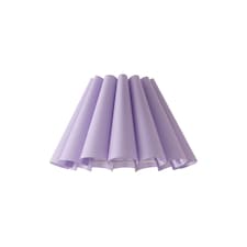 ValueLights Lauren Lilac Fabric Pleated Scallop Edge Tapered Ceiling Floor Table Lamp Shade