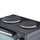 image 5 of Cooks Professional 34L Mini Oven with 2 Hobs - Electric Multifunction Countertop Cooker | Black | Black & Silver