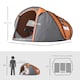 image 5 of Outsunny Camping Tent Dome Pop-up Tent  with Windows for 4-5 Person Dark Green