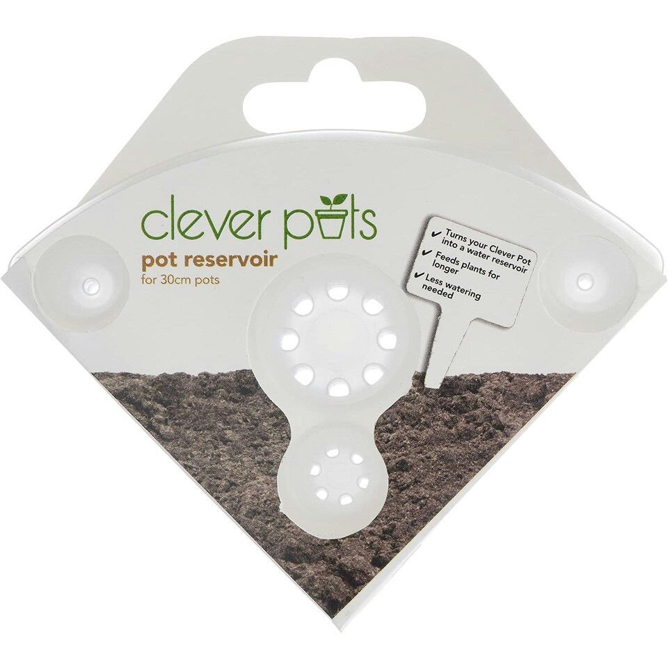 image 1 of Clever Pots Plant Pot Reservoir Reduces Water Waste 30Cm