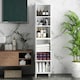 image 6 of HOMCOM Tall Storage Cabinet with Adjustable Shelves and Double Doors White