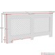 image 3 of Vida Designs Oxford Radiator Cover Painted MDF Cabinet, White, 172cm