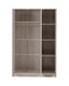 image 3 of Malvern 3 Door Wardrobe - L50.5 x W115 x H180 cm - Urban Snow | Brown | Urban Snow