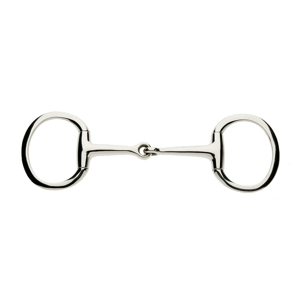 Lorina Single Jointed Eggbutt Snaffle - Silver - 5.5in