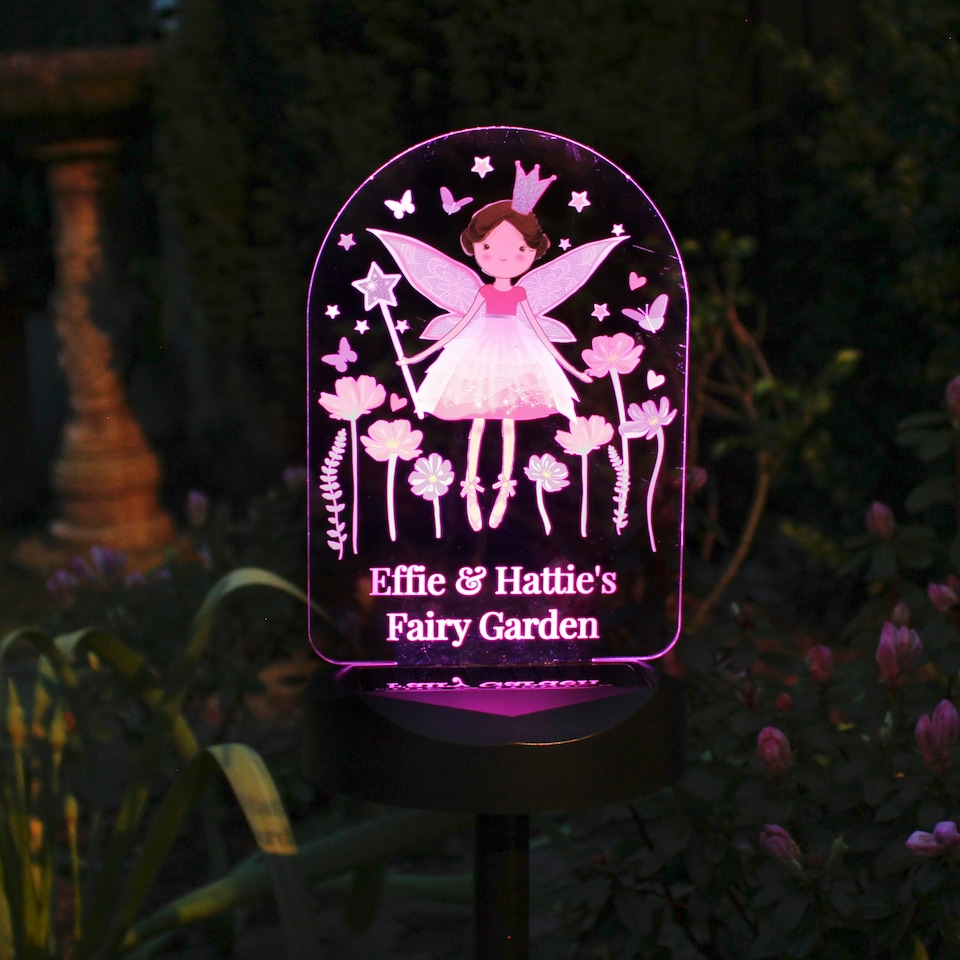 image 1 of Personalised Fairy Princess Solar Light