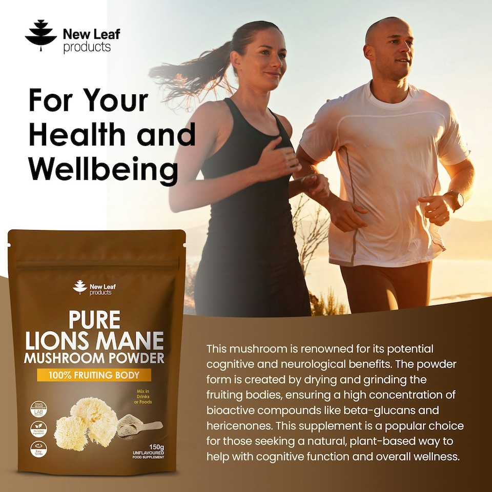 image 1 of Lions Mane Mushroom Powder - 100% Fruiting Body