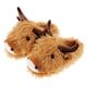 image 1 of Fuzzy Friends Highland Cow Slippers Up to UK Size 7
