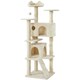 image 1 of Yaheetech 177 cm Cat Tree Tower with Condos and Scratching Posts Beige