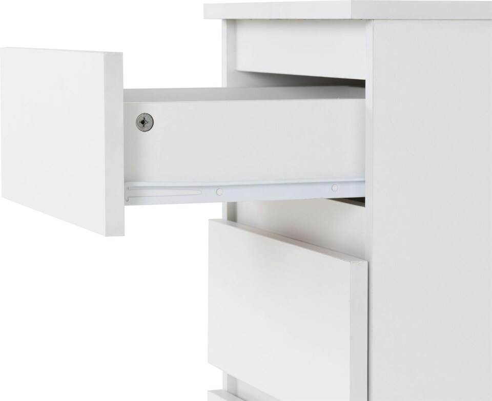 image 1 of Malvern 4 Piece Bedroom Set with 3 Door Triple Wardrobe | White | 4