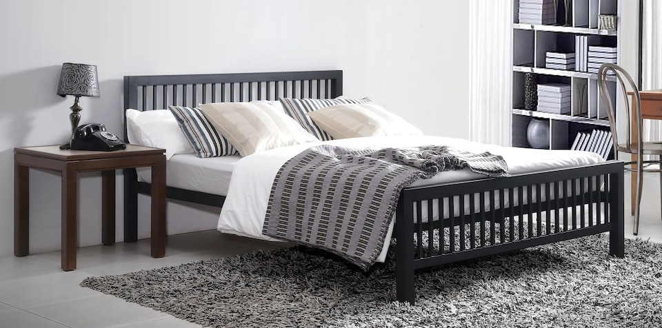 image 1 of 5ft King Size Strong,Solid,Metal Bed Frame,Black Bedstead,Heavy Duty Bed Base | Black | King