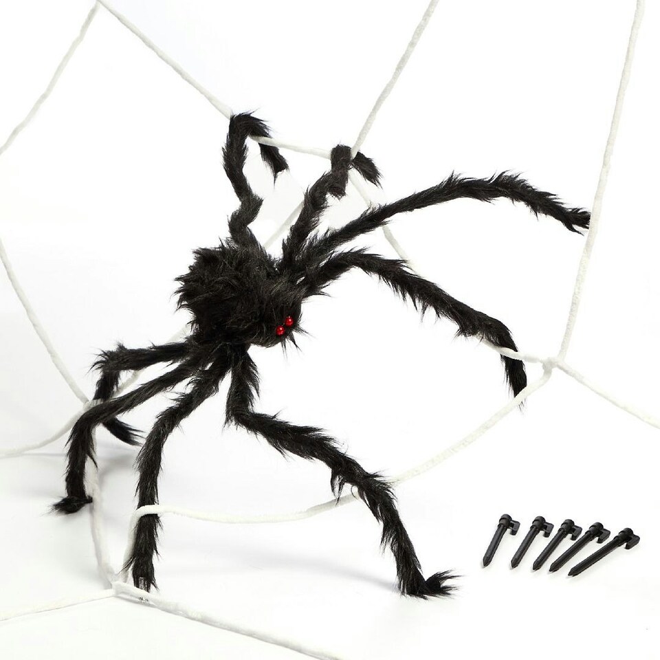 image 1 of Global Gizmos 47909 Giant Halloween Spider Web 35 Inch