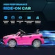 image 3 of AIYAPLAY Benz 12V Kids Electric Ride On Car w/ Remote Control, Music, Pink
