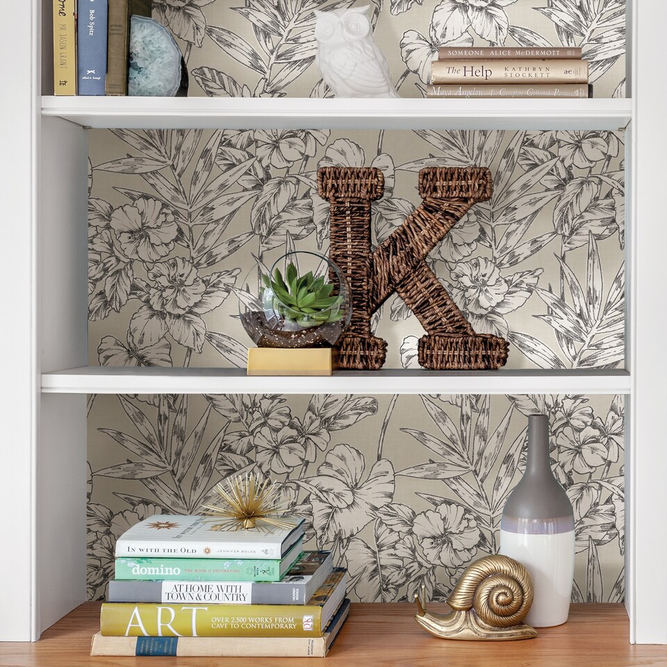 image 1 of NuWallpaper NUS3145 Cayman Peel & Stick Wallpaper, Grey
