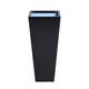 image 2 of Primrose Black Flared Tapered Outdoor Planter Zinc Galvanised Pot 70cm x 34cm