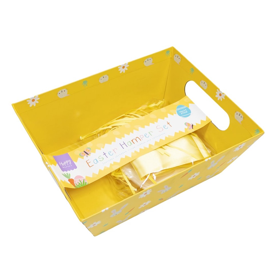 image 1 of Daisy & Bunny Rabbit Yellow Easter Hamper Set