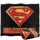 image 1 of Superman Grandma Logo Blanket - Multicoloured - One Size
