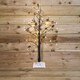 image 5 of 3ft Snowy Brown Twig Outdoor Christmas Tree with Pine Cones & 64 Warm White LEDs
