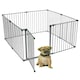 image 1 of Bettacare Pet Pen, 144cm x 144cm, Grey, 70cm High, Dog Pen for Pets and Puppies, Dog Playpen suitable for Indoor and Outdoor use Grey