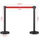 image 3 of Yaheetech Retractable Belt Stanchion Set