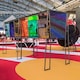 image 5 of 5 Metres Exhibition Quality Ribbed Heavy Duty Red Carpet Runner 2 Metres Wide