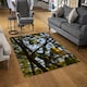 image 2 of Tree leaves in the sunshine nature photography, leaves and branches (Rug) Green | XL