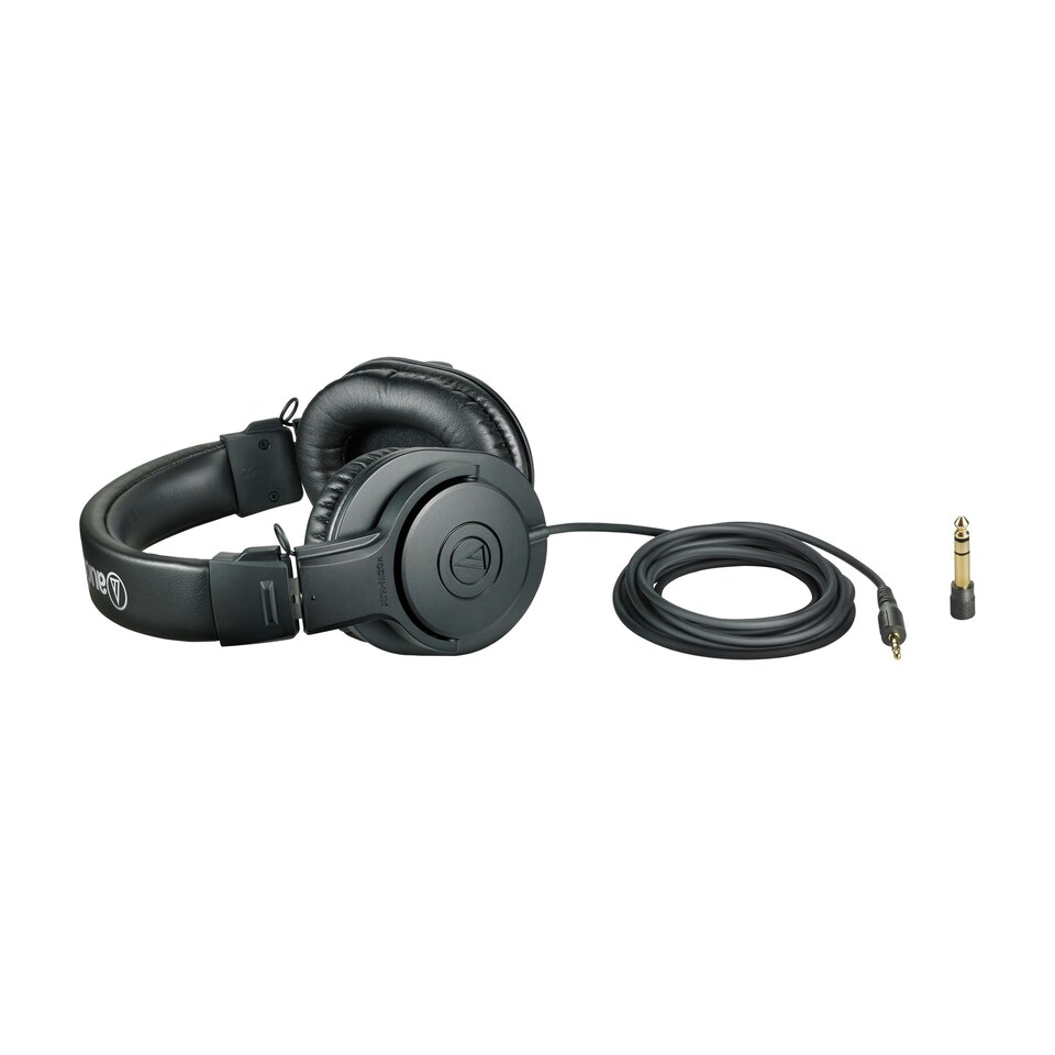 image 1 of Audio Technica ATH-M20x Professional Monitor Headphones Black
